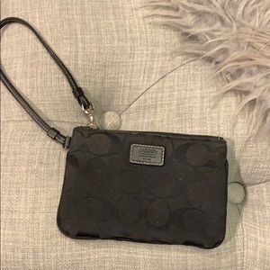 Black Authentic Coach Wristlet